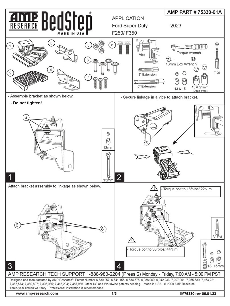 AMP Research BedStep 75330-01A manual