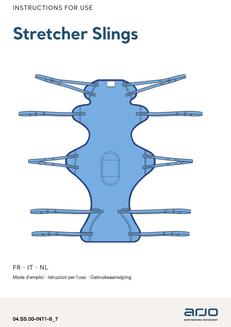Arjo Stretcher Slings Instructions for use