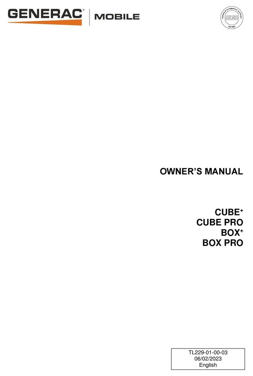 Generac Mobile CUBE+ owner's manual
