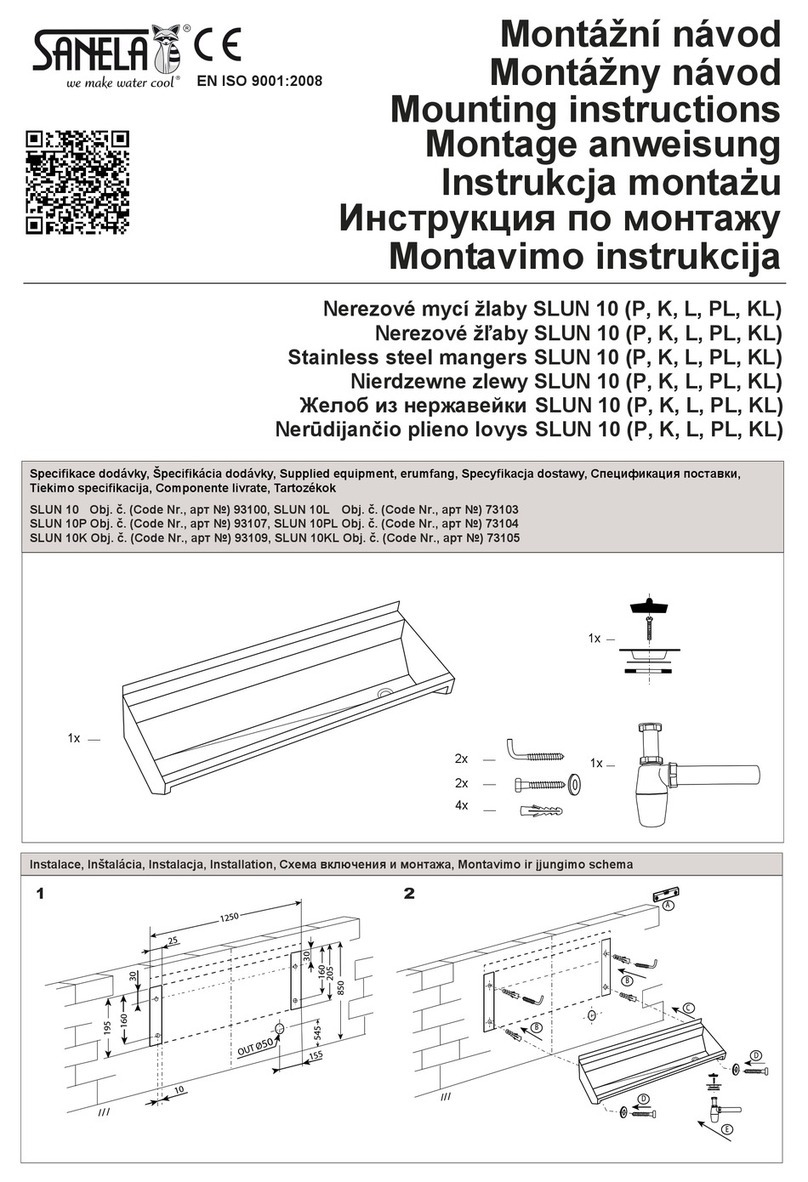 Sanela SLUN 10 P Mounting instructions Sanela SLUN 10 P Mounting instructions