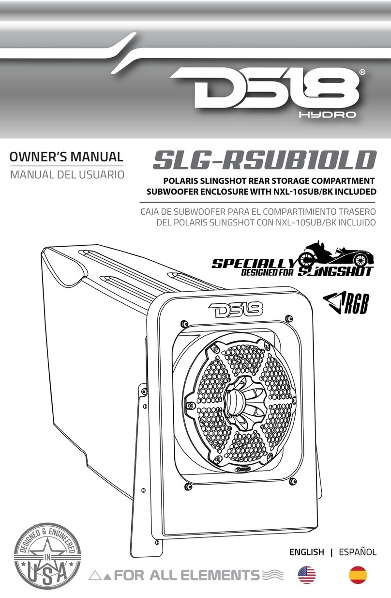 DS18 POLARIS SLINGSHOT SLG-RSUB10LD owner's manual