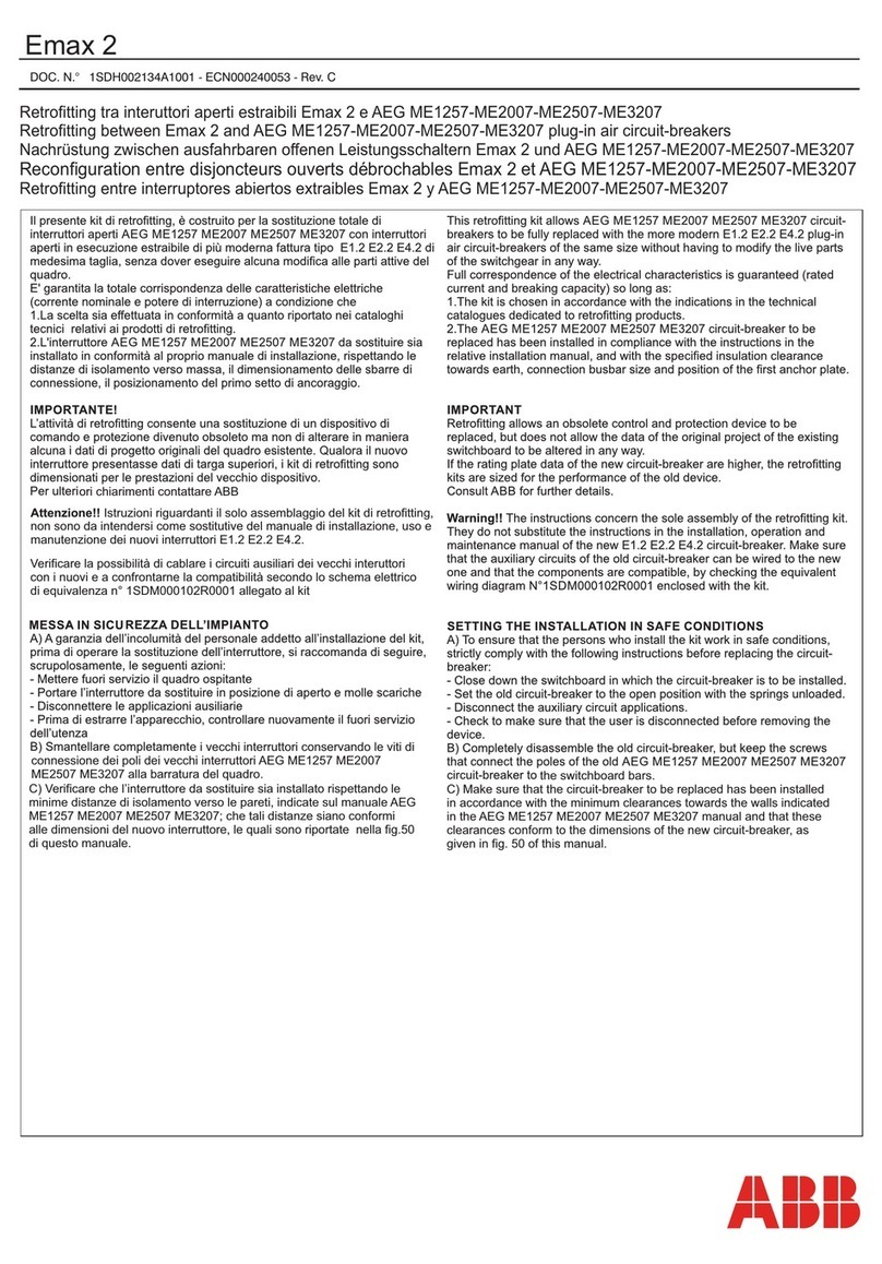 ABB SACE Emax 2 retrofitting guide