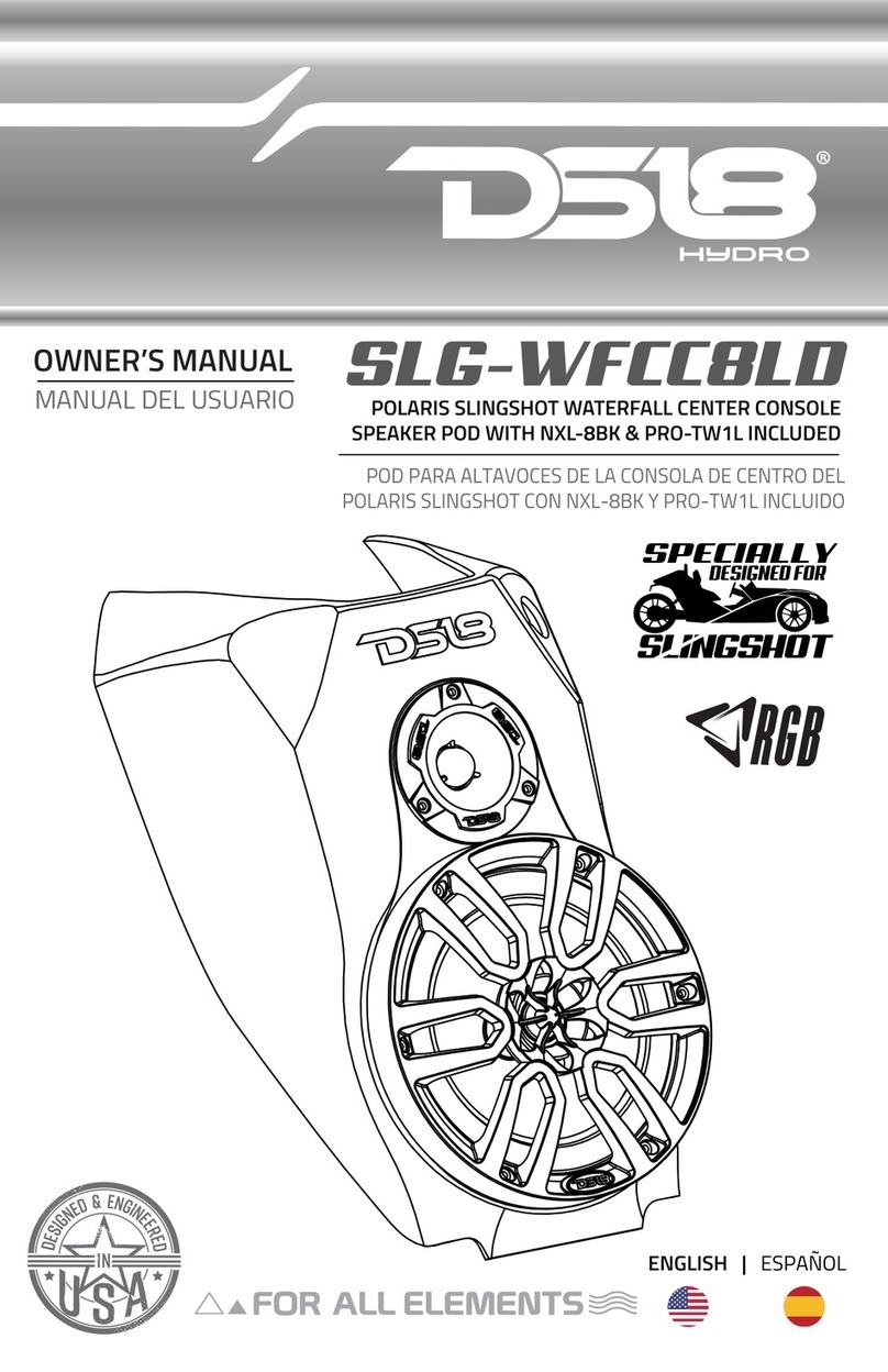 DS18 POLARIS SLINGSHOT SLG-WFCC8LD User manual