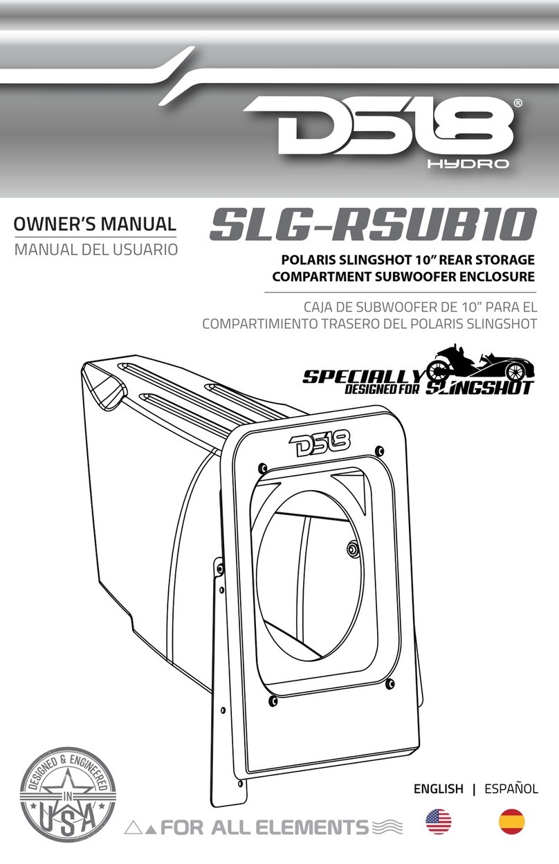 DS18 POLARIS SLINGSHOT SLG-RSUB10 User manual DS18 POLARIS SLINGSHOT SLG-RSUB10 User manual