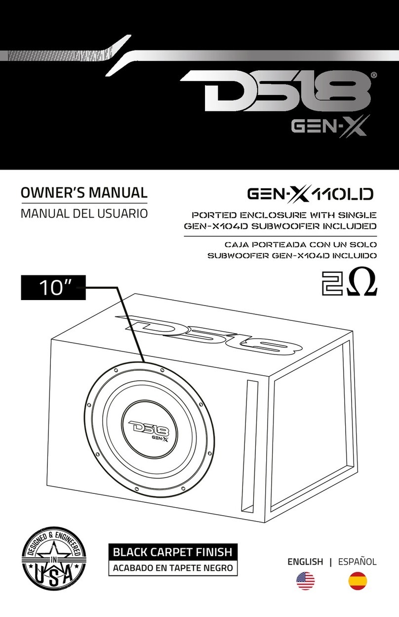DS18 Gen-x 110LD owner's manual