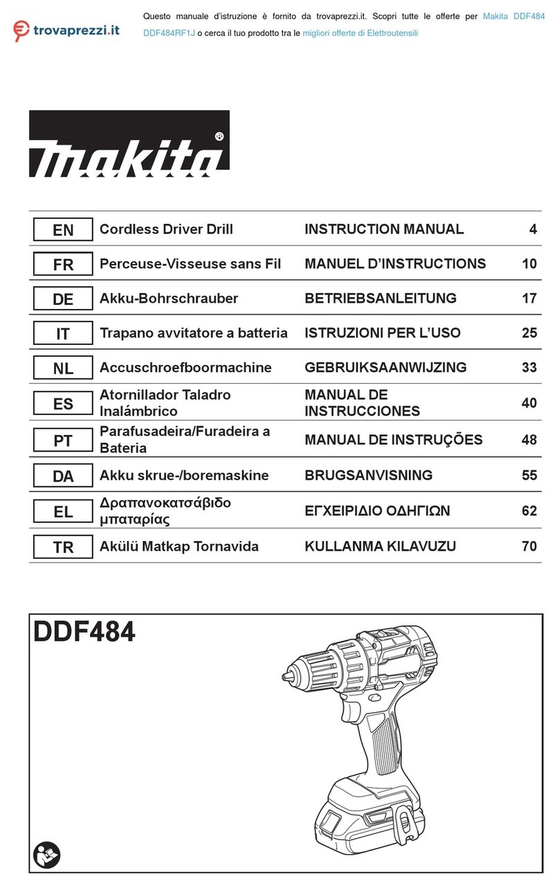 Makita DDF484RF1J User manual