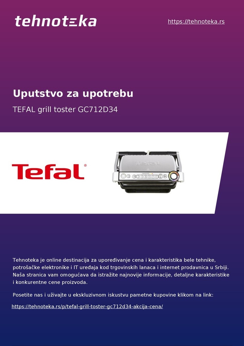 TEFAL OptiGrill+ GC712D34 instructions