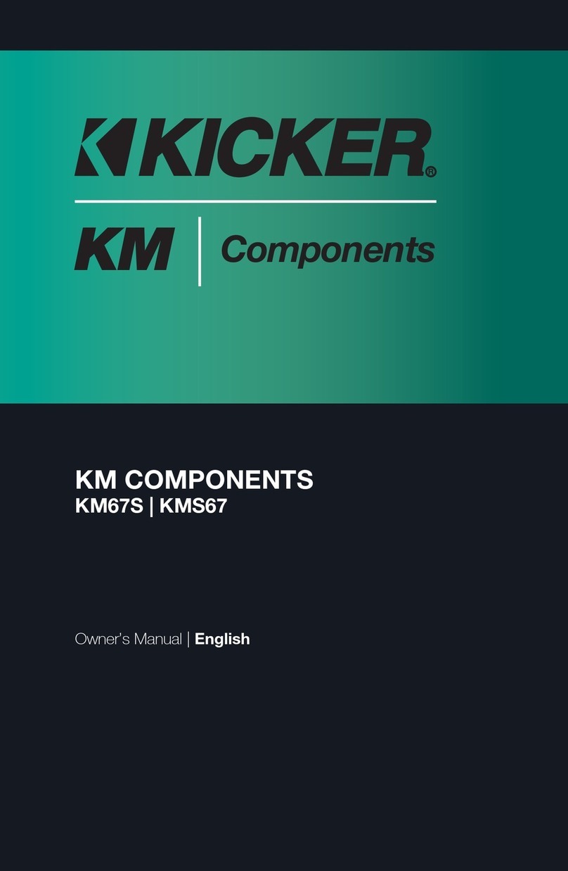 Kicker KM67S owner's manual
