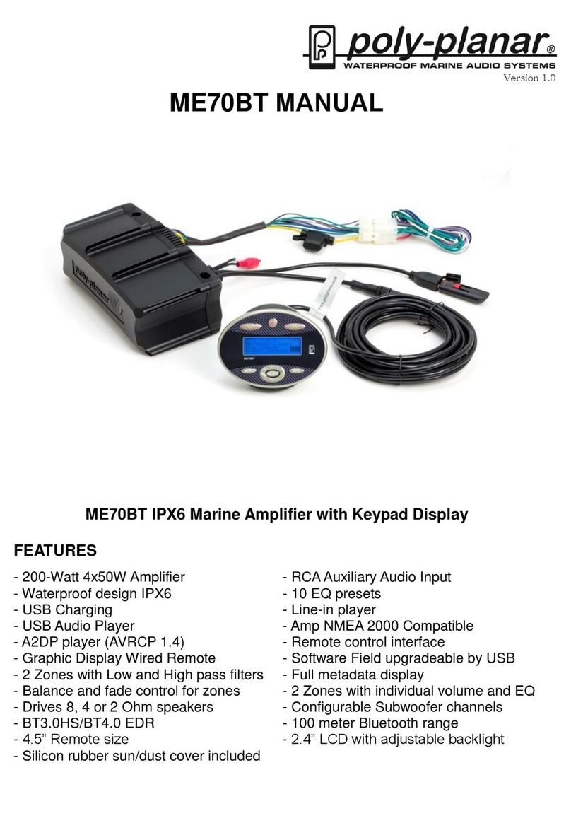 poly-planar ME70BT manual
