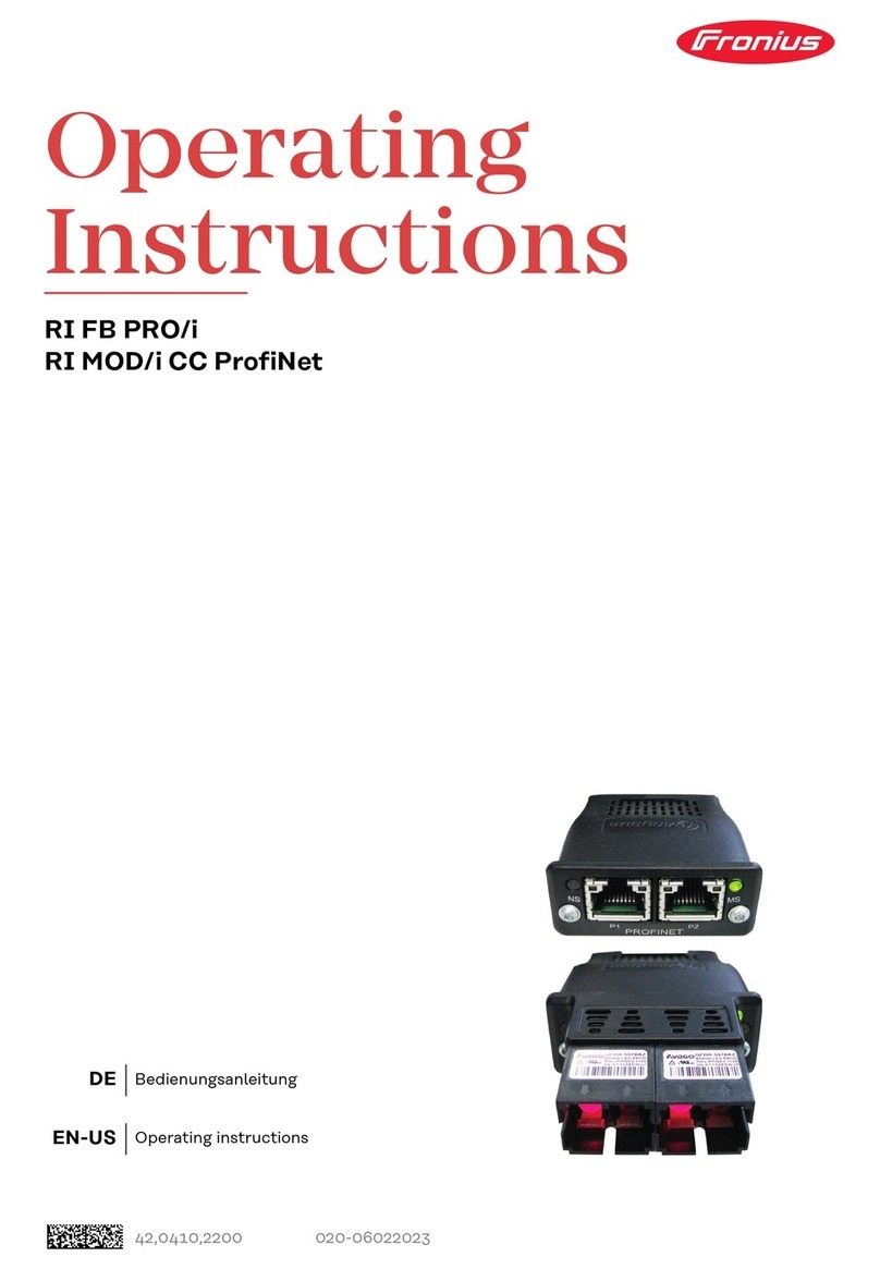 FRO­NIUS RI FB PRO/i operating instructions