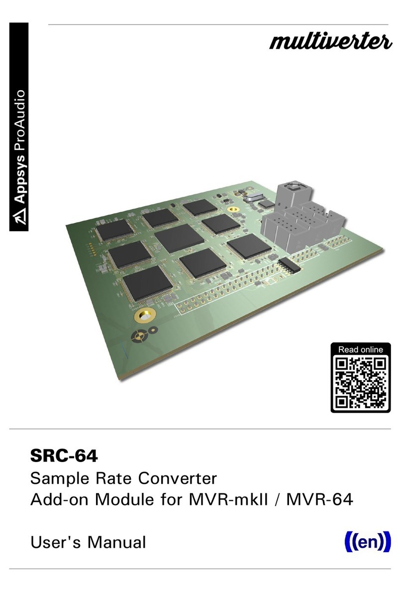 Appsys ProAudio multiverter SRC-64 user manual