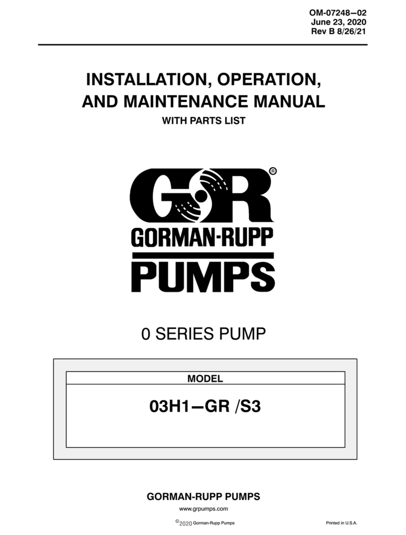 GORMAN-RUPP PUMPS 03H1-GR /S3 User manual GORMAN-RUPP PUMPS 03H1-GR /S3 User manual