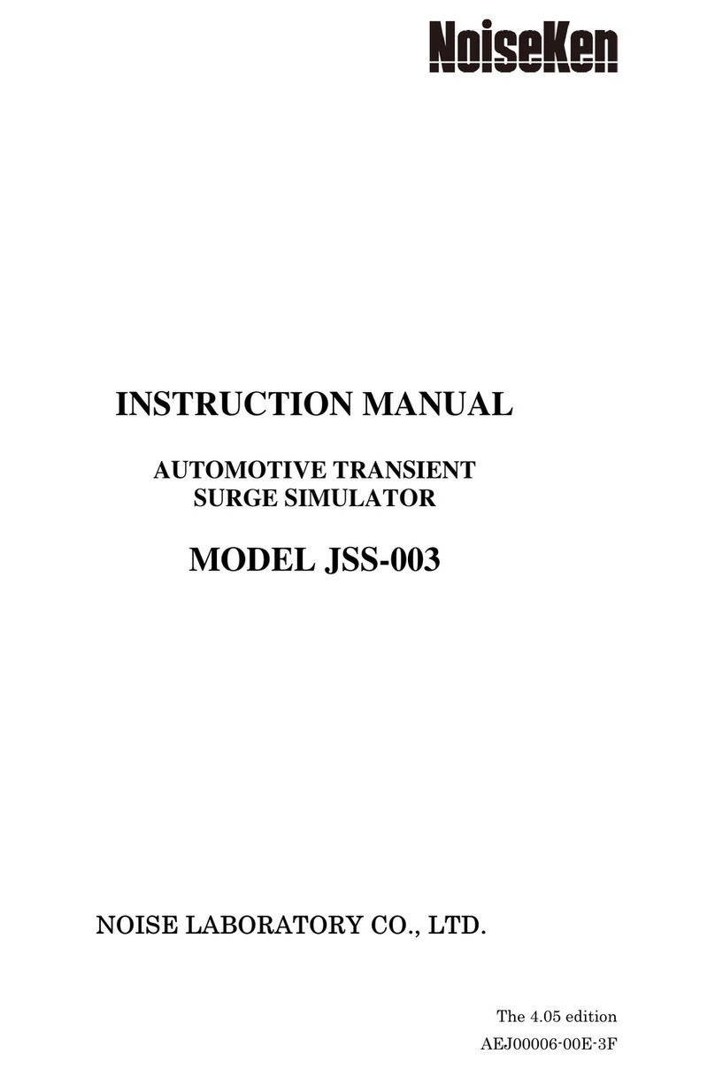NoiseKen JSS-003 instruction manual