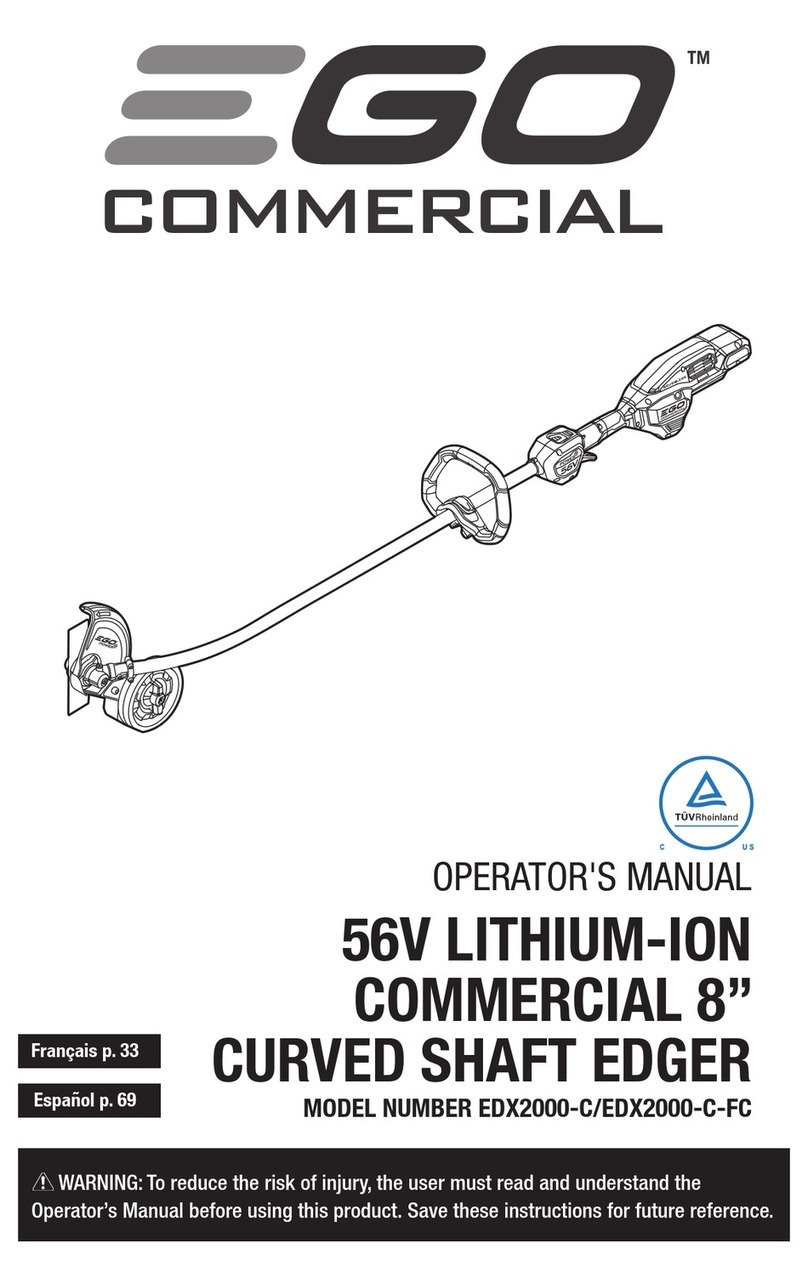 EGO EDX2000-C Operator's manual