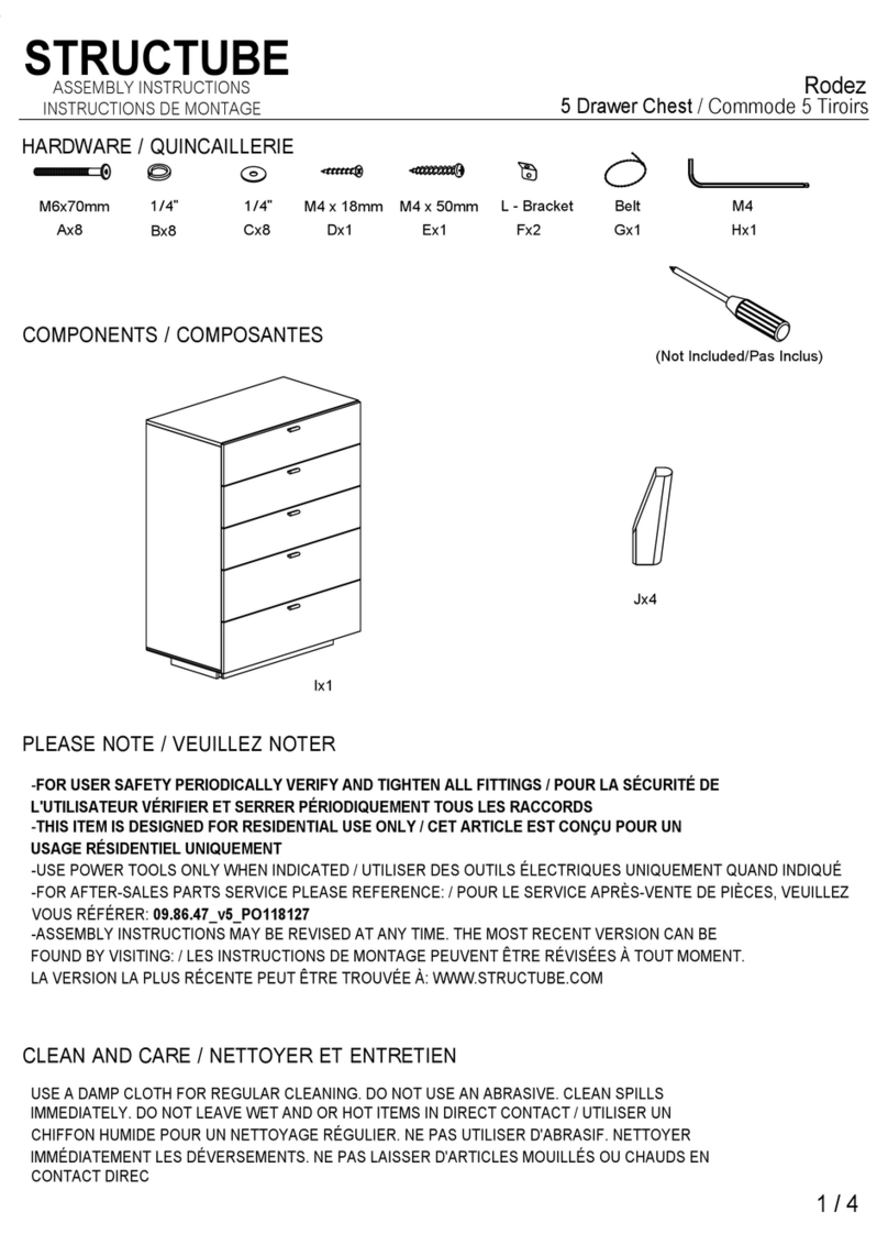 STRUCTUBE Rodez User manual