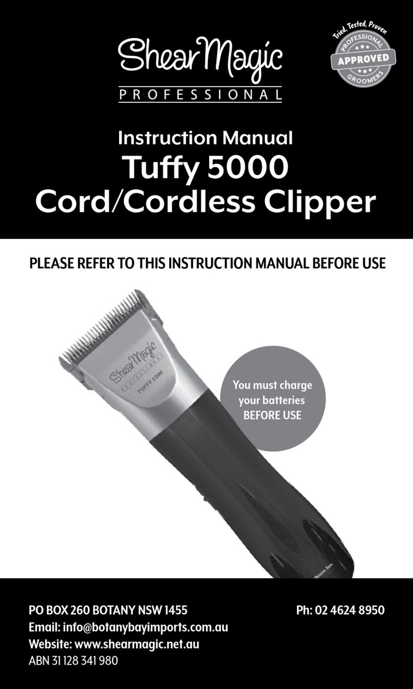 Shear Magic PROFESSIONAL Tuffy T5000 instruction manual