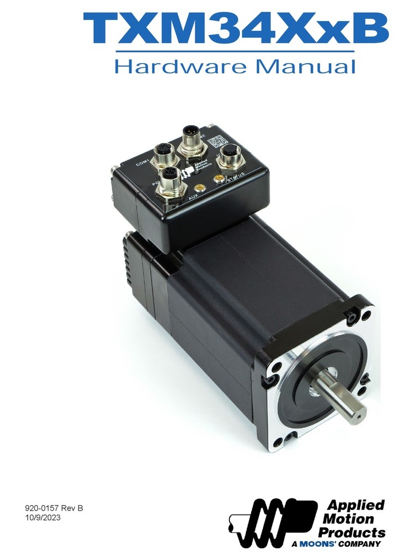 Moons' Applied Motion Products TXM34X B Series User manual