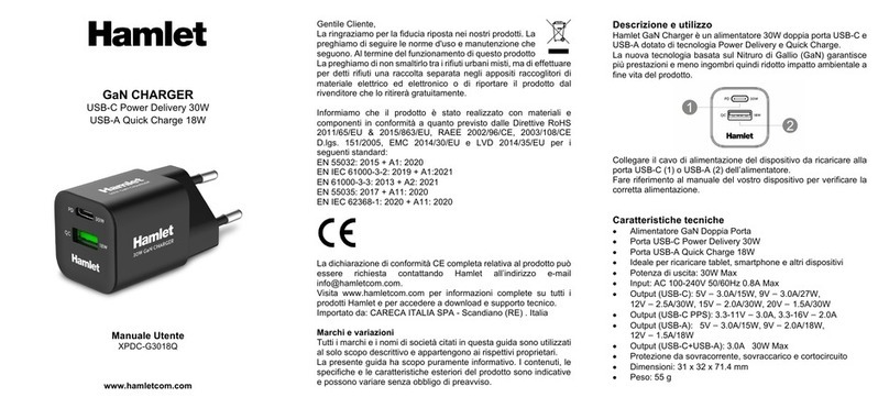 Hamlet XPDC-G3018Q user manual