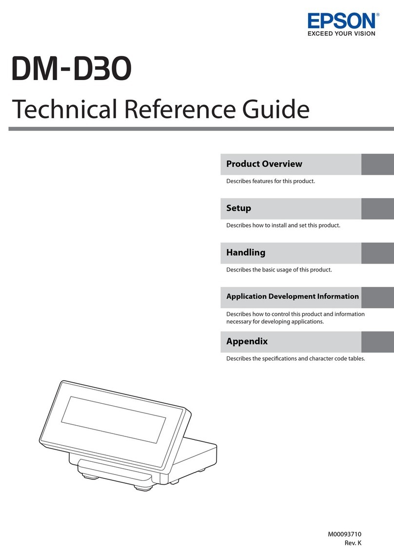 Epson DM-D30 Use and care manual