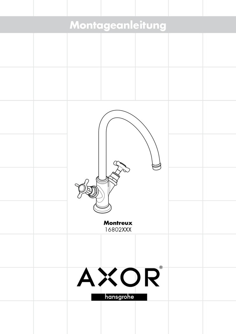 Hans Grohe AXOR Montreux 16802 Series quick start guide
