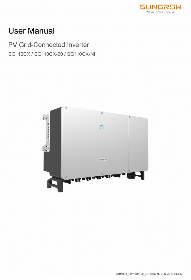 Sungrow SG110CX User manual