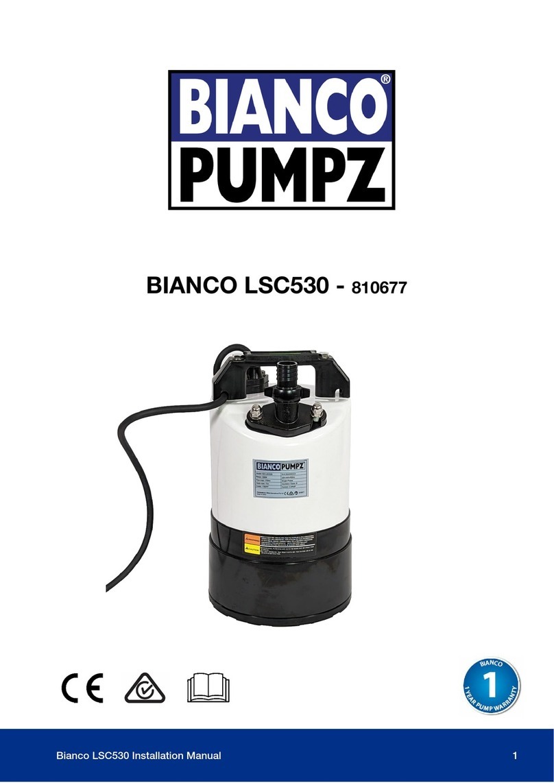 BIANCO PUMPZ LSC530 User manual