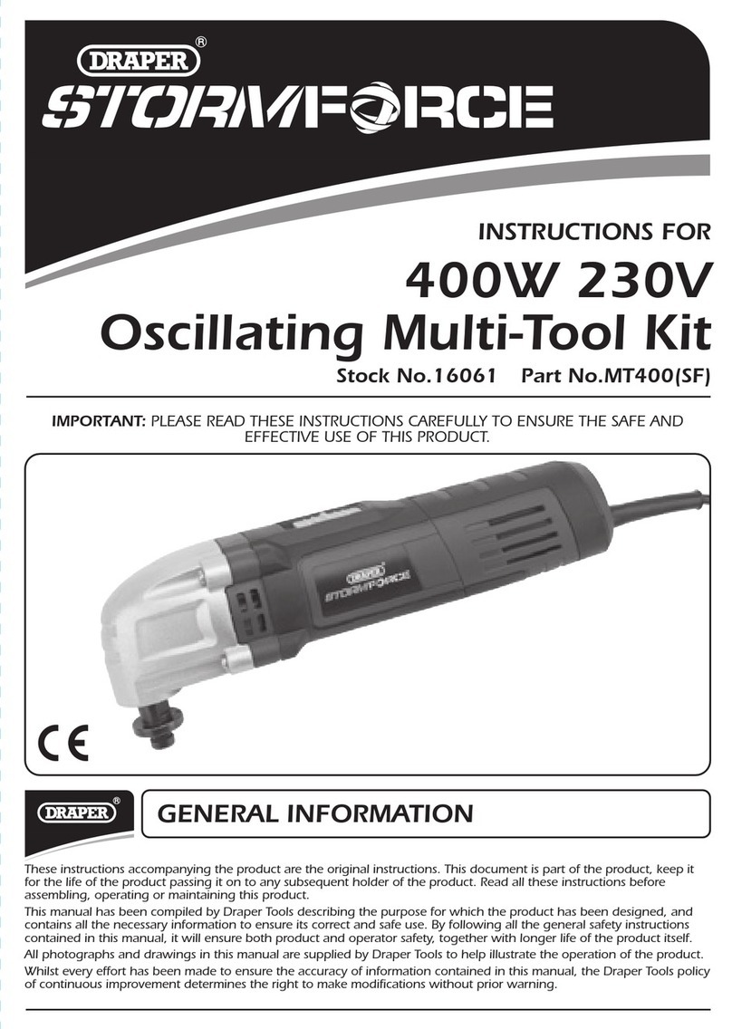 Draper STORMFORCE MT400 User manual