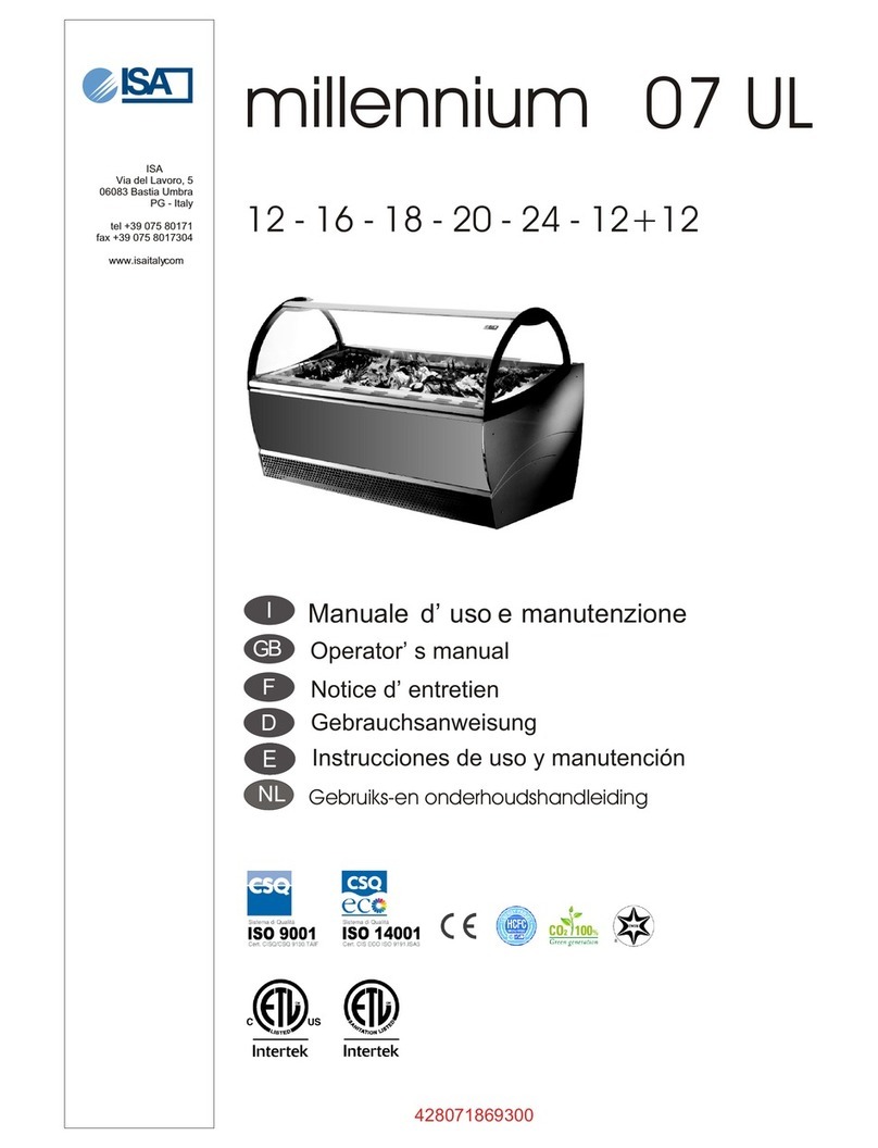 ISA millennium 07 UL Operator's manual