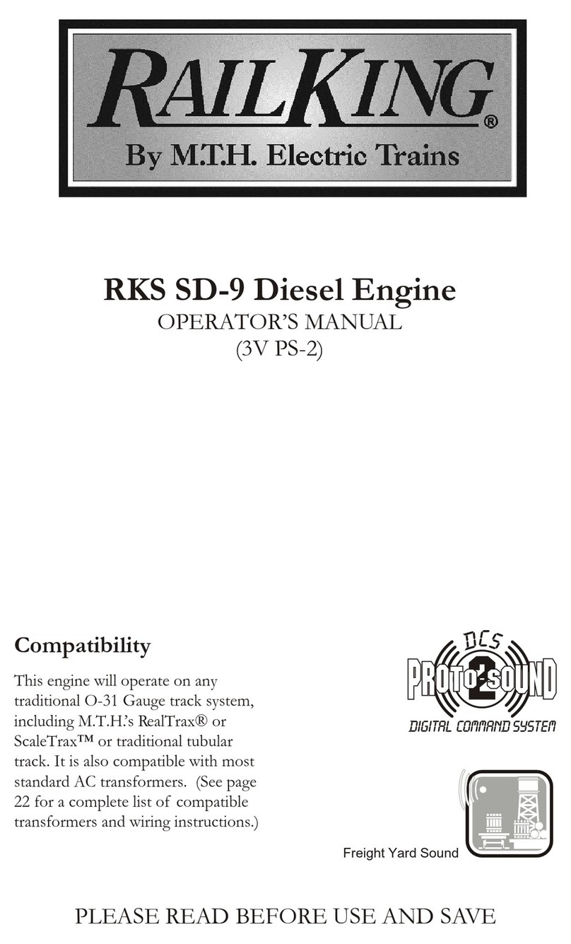 MTHTrains RailKing RKS SD-9 Diesel Engine Operator's manual