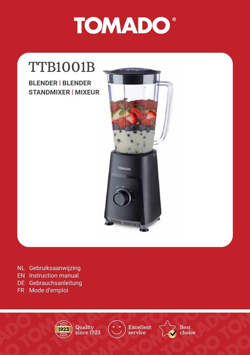 tomado TTB1001B instruction manual