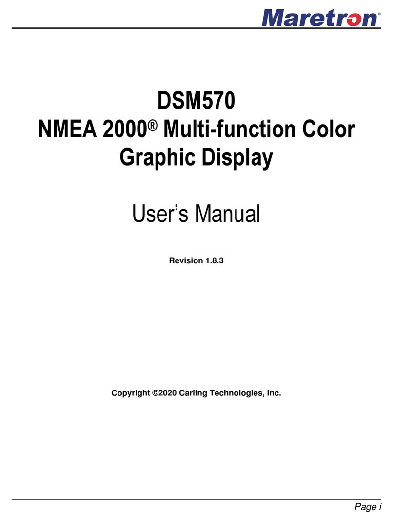 Maretron NMEA 2000 DSM570 User manual