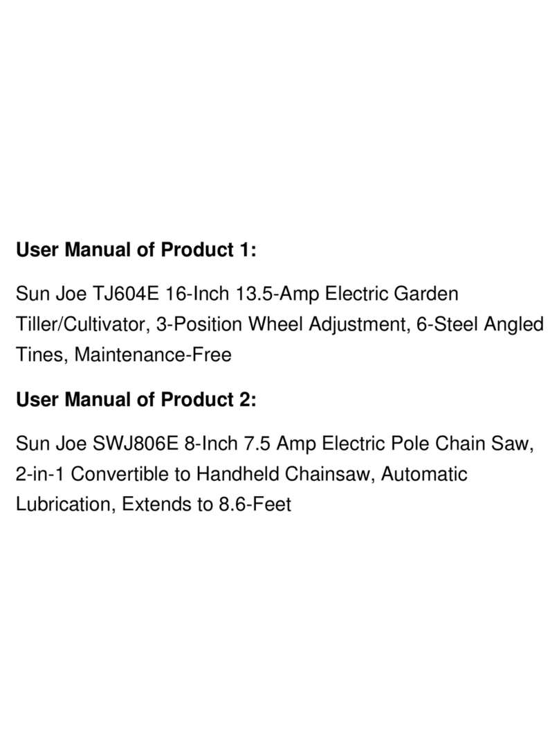SNOWJOE Sun Joe TJ604E User manual