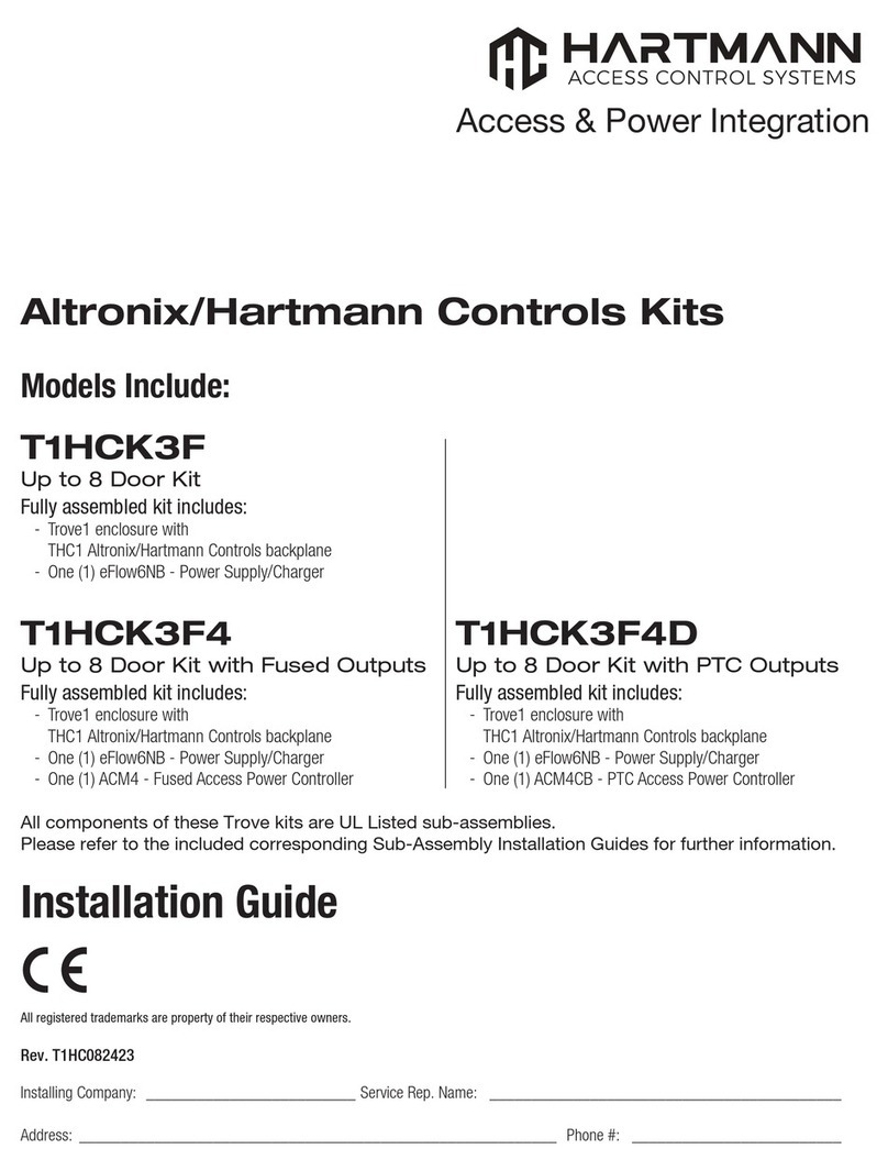 Hartmann Altronix T1HCK3F4D User manual