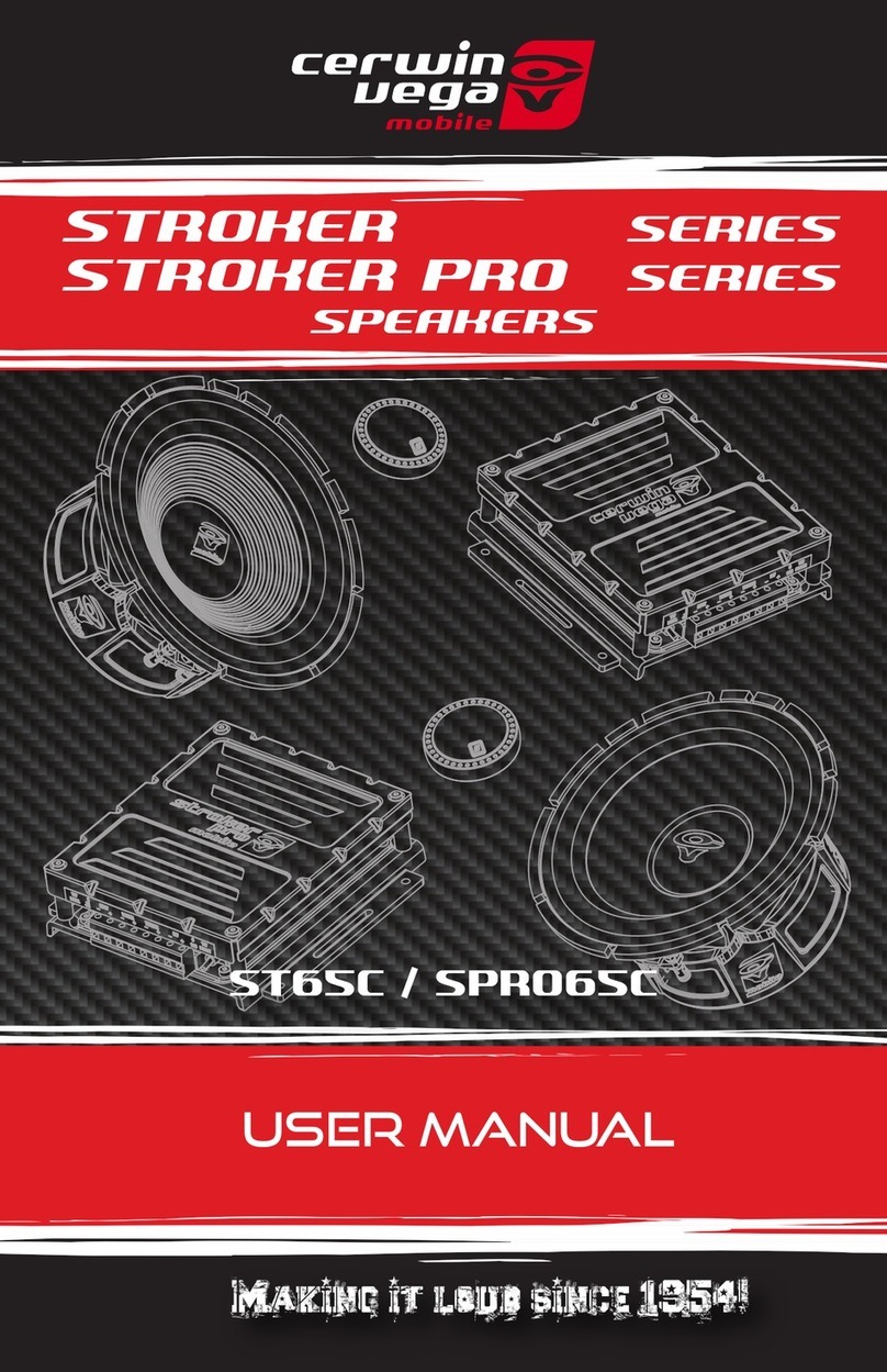 Cerwin-Vega STROKER Series user manual