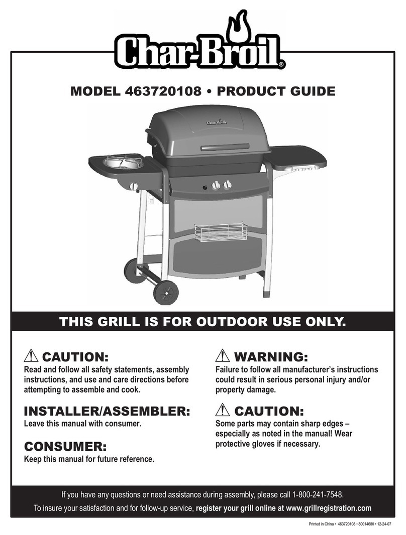 Char-Broil 463720108 User manual Char-Broil 463720108 User manual