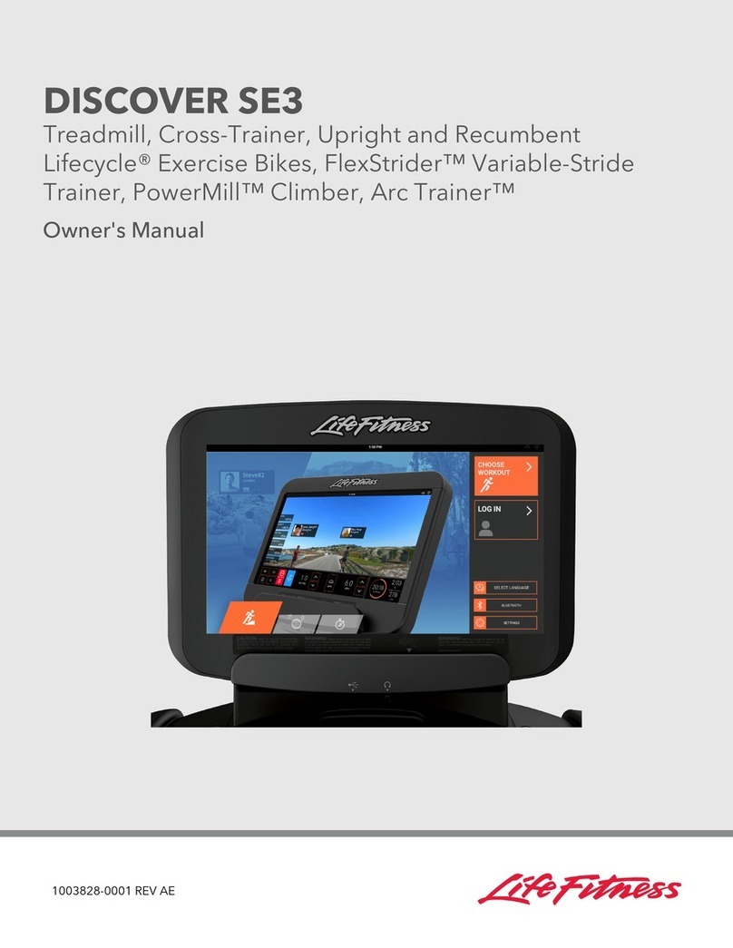 Life Fitness ELEVATION DISCOVER SE3 owner's manual