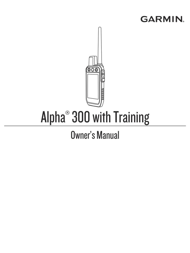 Garmin Alpha 300 with Training owner's manual