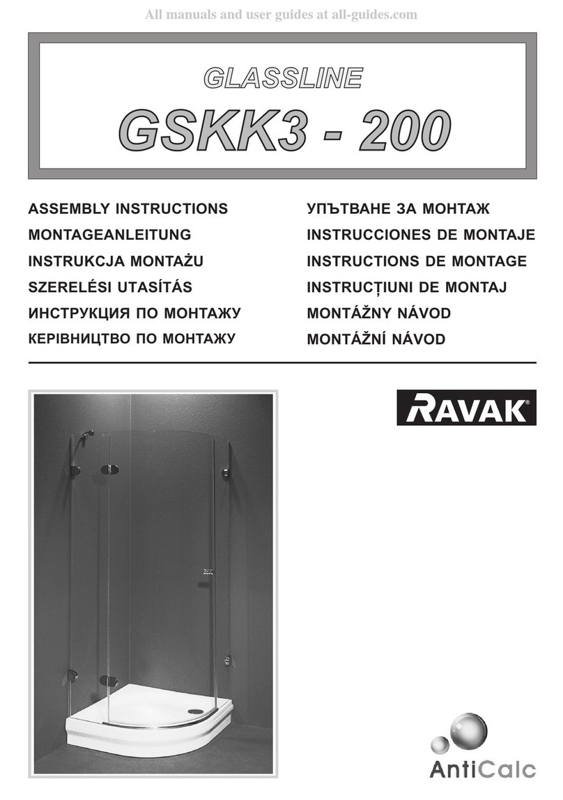 RAVAK GLASSLINE GSKK3-200 User manual