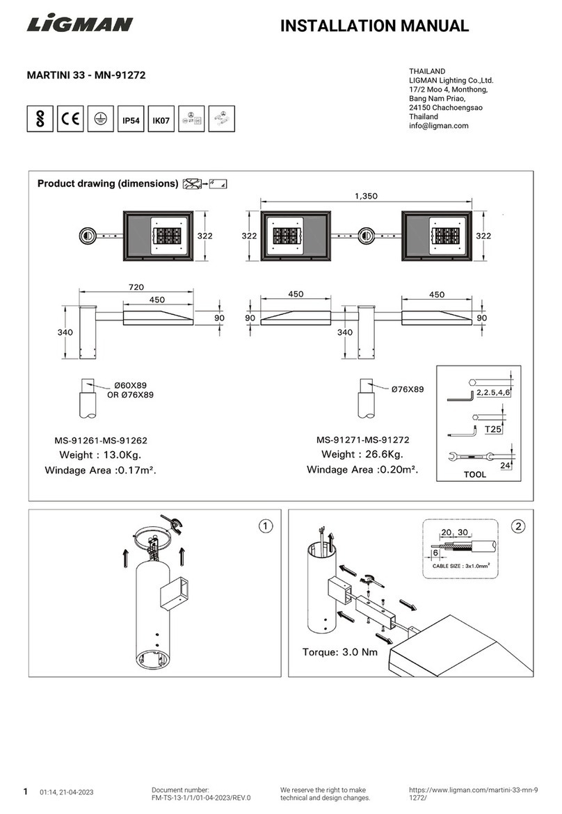 LIGMAN MN-91272 installation manual