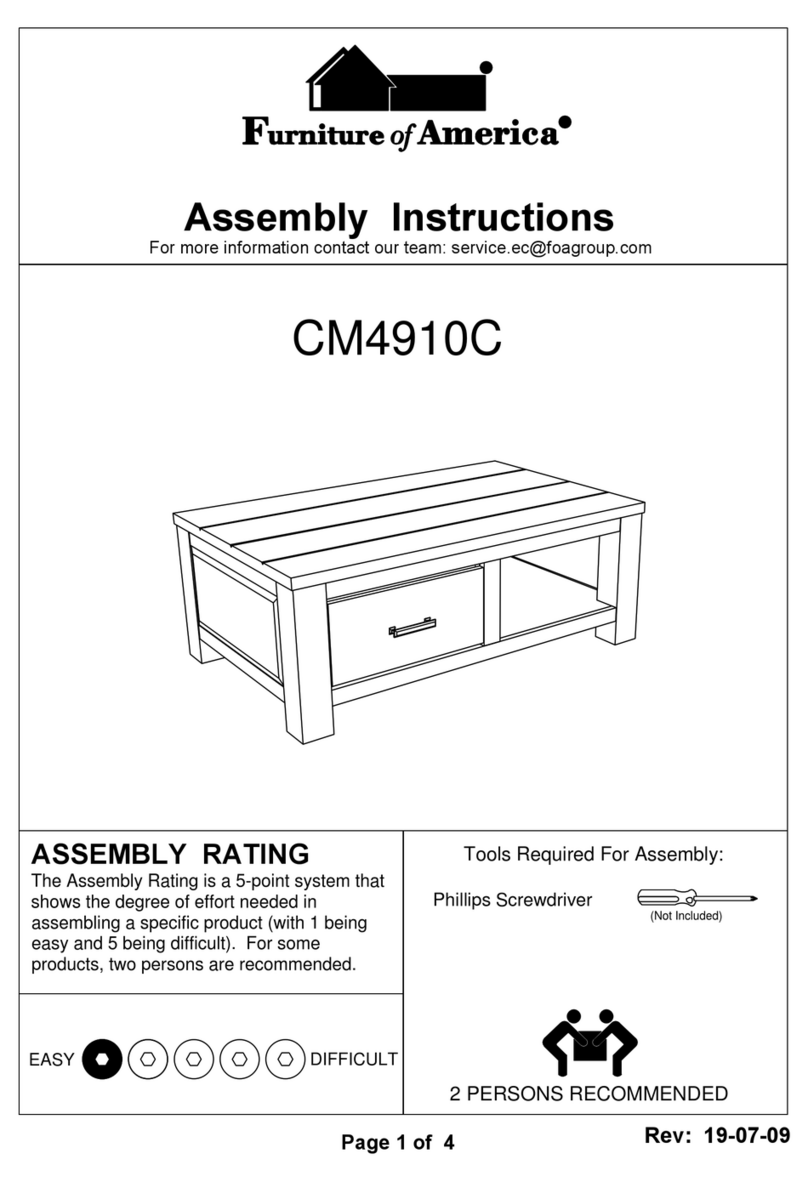 Furniture of America CM4910C Assembly instructions