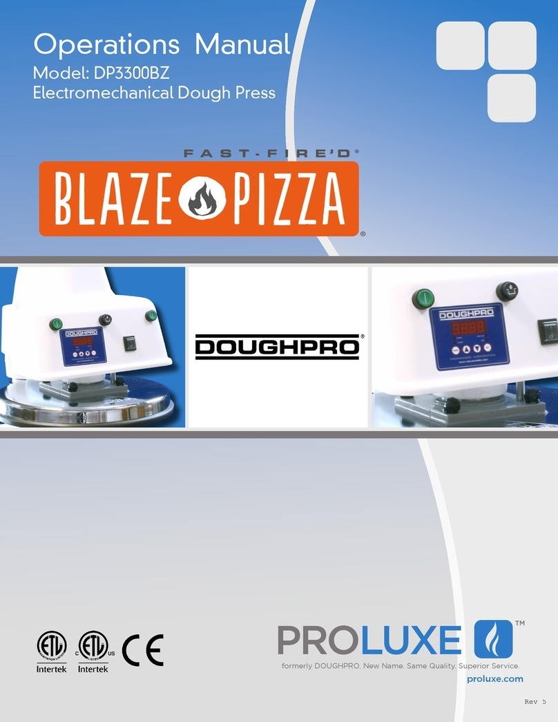 Doughpro Proluxe DP3300BZ Operation manual