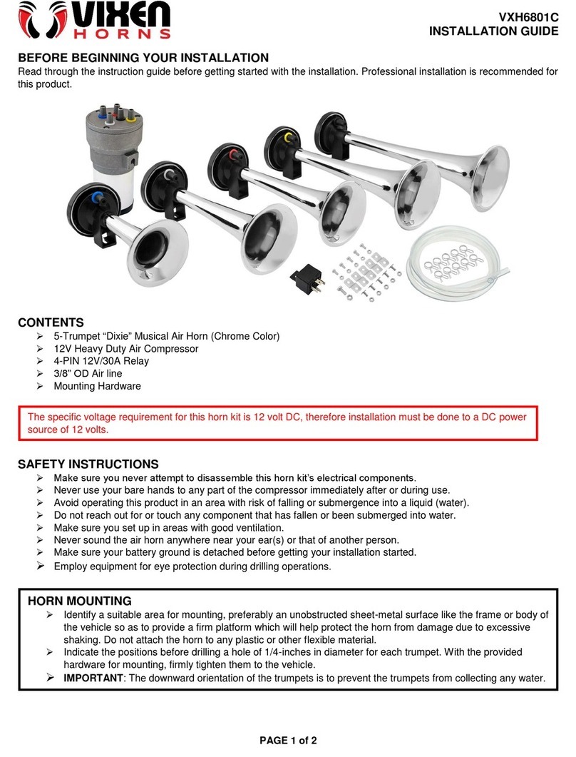 Vixen Horns VXH6801C installation guide