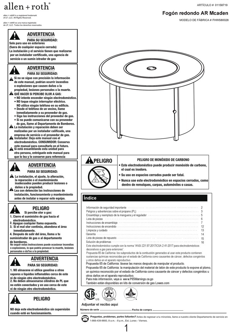 Allen + Roth AR Mcaden FHWS80028 User manual Allen + Roth AR Mcaden FHWS80028 User manual