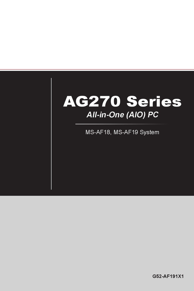 MSI AG270 Series User manual