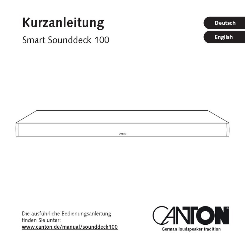 Canton Smart Sounddeck 100 Short manual