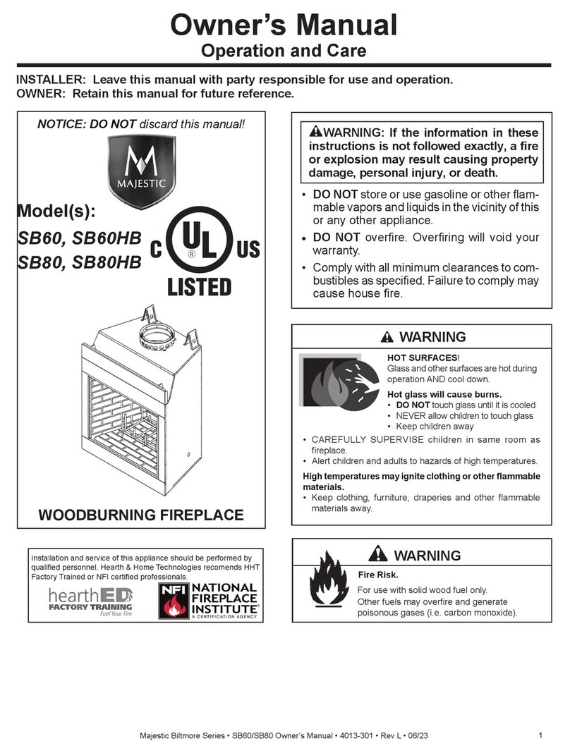 Majestic Biltmore Series User manual Majestic Biltmore Series User manual