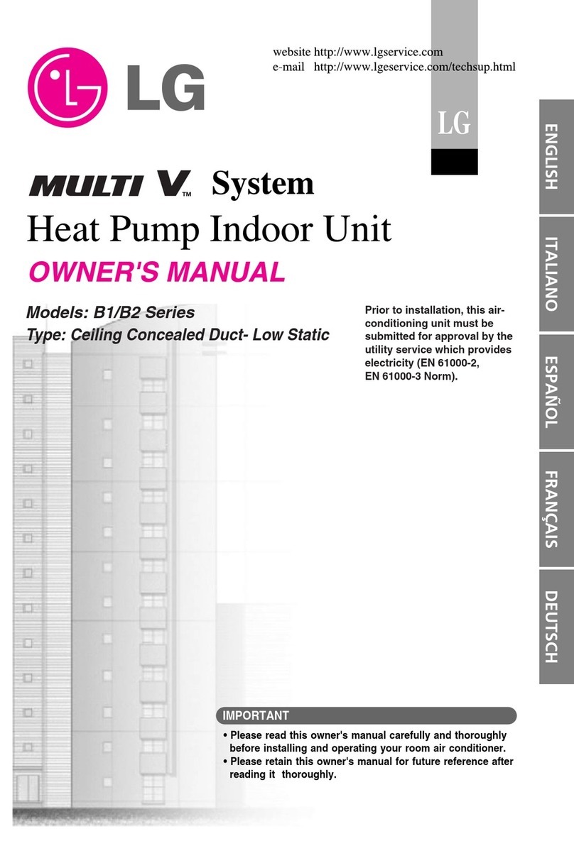 LG MULTI V B2 Series User manual