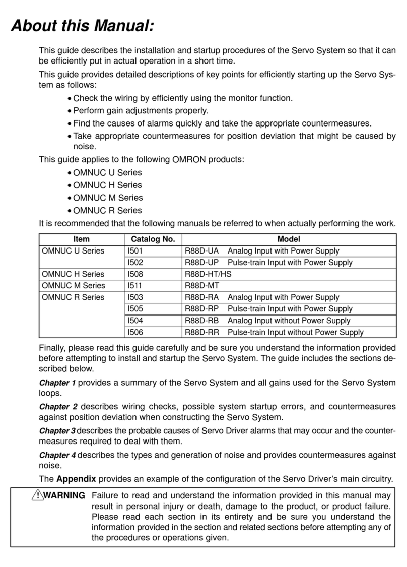 Omron R88D-UA manual
