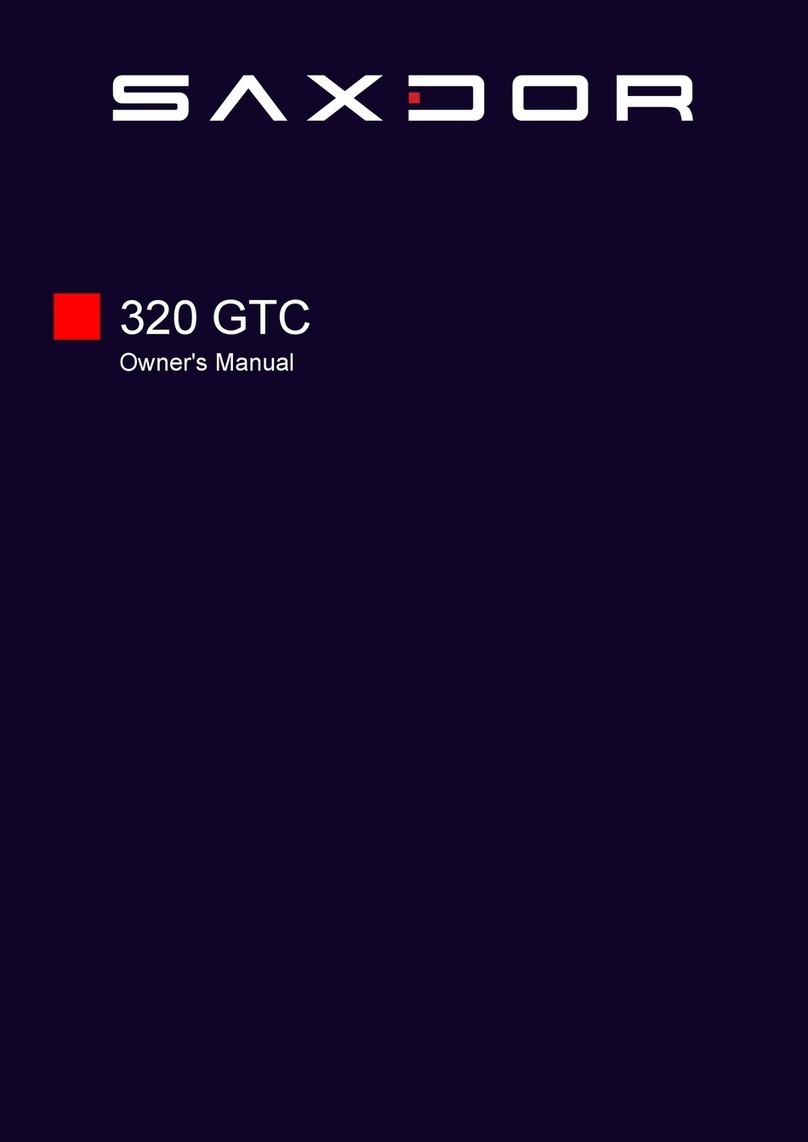 Saxdor 320 GTC owner's manual
