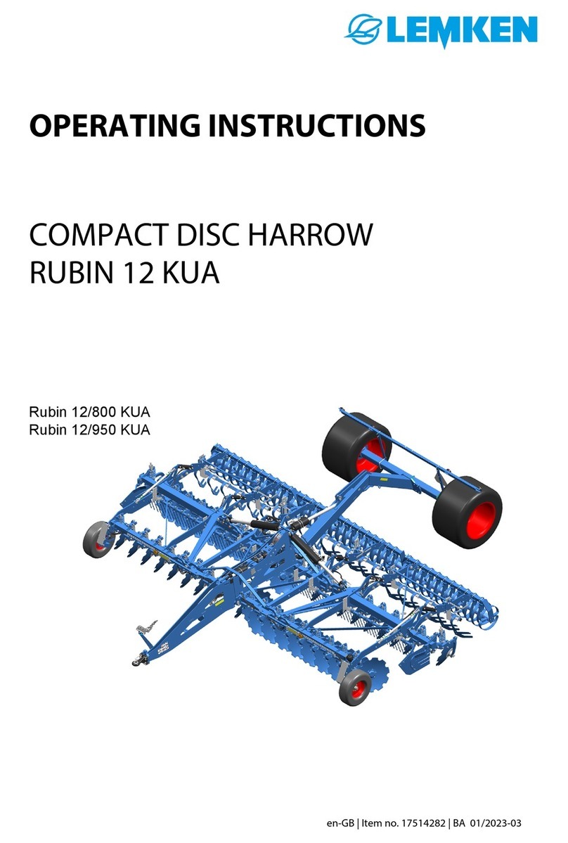 LEMKEN Rubin 12 KUA User manual